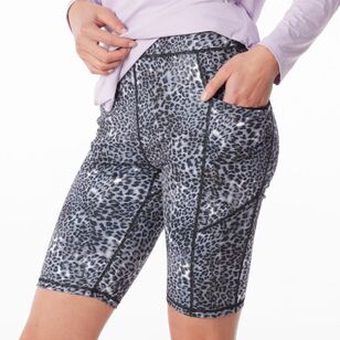 LMA Women's Print Bike Shorts Animal