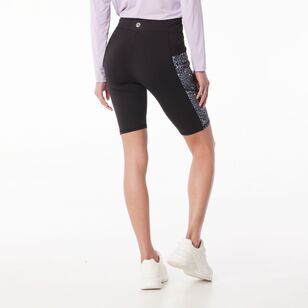 LMA Women's Spliced Bike Shorts Animal