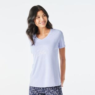 FILA Women's Andrea Quick Dry Tee Lavender Marle