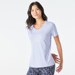 FILA Women's Andrea Quick Dry Tee Lavender Marle