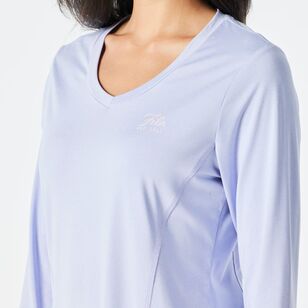 FILA Women's Andie Quick Dry Long Sleeve Tee Lavender Marle