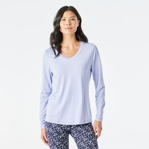 FILA Women's Andie Quick Dry Long Sleeve Tee Lavender Marle