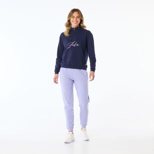 FILA Women's Melanie Quarter Zip Navy