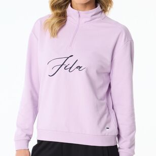 FILA Women's Melanie Quarter Zip Orchid