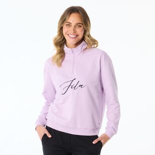 FILA Women's Melanie Quarter Zip Orchid