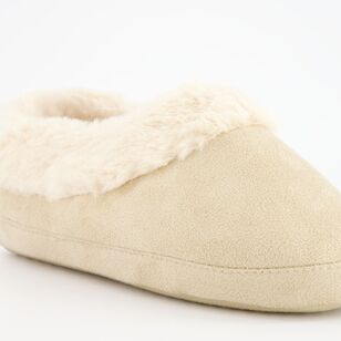 Cherry Lane Women’s Mackenzie Fur Lined Slippers Stone