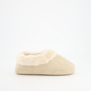 Cherry Lane Women’s Mackenzie Fur Lined Slippers Stone