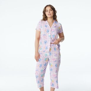 Care Bears Women's Woven Pyjama Set Pink