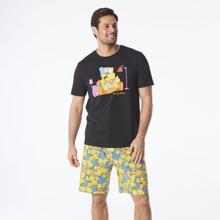 Disney The Simpsons Short Sleeve PJ Gift Box Set Black