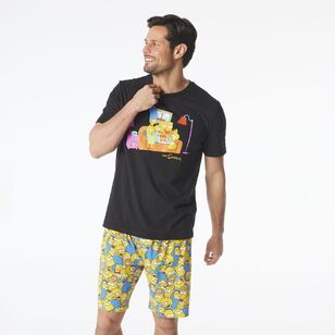 Disney The Simpsons Short Sleeve PJ Gift Box Set Black