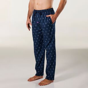 Mitch Dowd Men's Flint Cotton Sleep Pants Navy