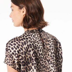 Jane Lamerton Women's Ocelot Shell Top Print