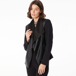 Jane Lamerton Women's Spliced Ponte Jacket Black