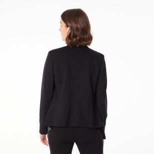 Jane Lamerton Women's Spliced Ponte Jacket Black