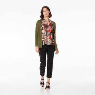 Jane Lamerton Women’s Cross Back Cardigan Khaki