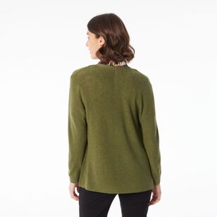 Jane Lamerton Women’s Cross Back Cardigan Khaki