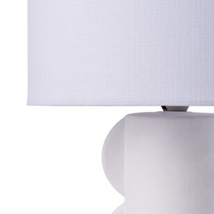 Emporium Scalloped Ceramic 40 cm Table Lamp Cream