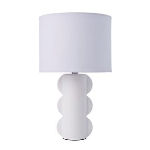 Emporium Scalloped Ceramic 40 cm Table Lamp Cream