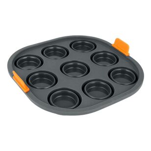 Bakemaster 21 x 21 x 4 cm Silicone Collapsible Square 9 Cup Mini Muffin Air Fryer Insert