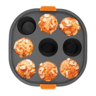 Bakemaster 21 x 21 x 4 cm Silicone Collapsible Square 9 Cup Mini Muffin Air Fryer Insert