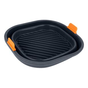 Bakemaster 21 x 21 x 6.5 cm Silicone Collapsible Square Air Fryer Insert