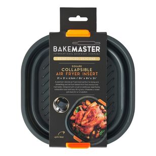 Bakemaster 21 x 21 x 6.5 cm Silicone Collapsible Square Air Fryer Insert