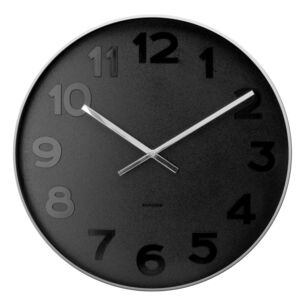 Karlsson Mr Black Wall Clock Black