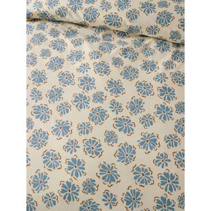 Linen House Rimini Cotton Quilt Cover Set Blue