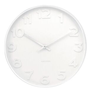 Karlsson Mr White Wall Clock White