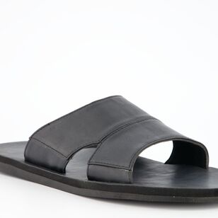 JC Lanyon Men's Jason Synthetic Cut Out Slide Black