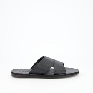 JC Lanyon Men's Jason Synthetic Cut Out Slide Black