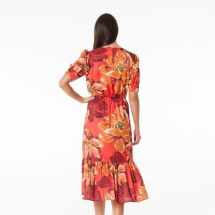 Jane Lamerton Women's Via Floral Roma Dress Spice