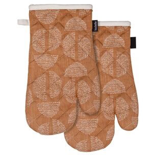 Ladelle Splice Ginger Oven Mitt 2 Pack