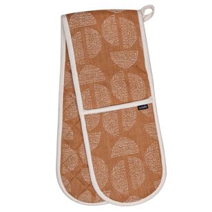 Ladelle Splice Ginger Double Oven Mitt