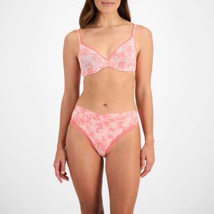 Berlei Women's Barely There Print Contour Bra Pink Floral