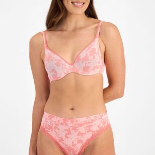 Berlei Women's Barely There Print Contour Bra Pink Floral