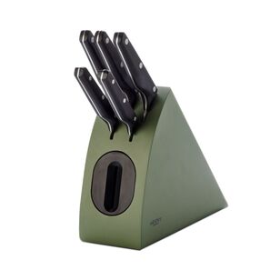 Wiltshire Staysharp 6-Piece Triple Rivet Radius Knife Block Set Sage