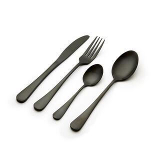 Smith + Nobel Lille 24 Piece Cutlery Set Shiny Black