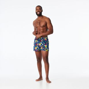 Mitch Dowd Men's Grinch Merry Merry Boxer Short Navy