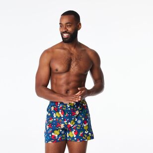 Mitch Dowd Men's Grinch Merry Merry Boxer Short Navy