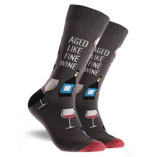 Mitch Dowd Men's Cheers Fun Sock 2 Pack Black Multicoloured 41487