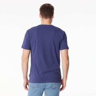 Amco Men's Badge Printed Tee Navy