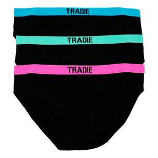 Tradie Women's Lady Bikini 3 Pack Black