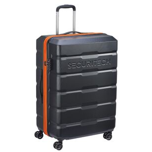 Securitech By Delsey Citadel Expandable Large Suitcase Black 75 cm