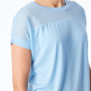 LMA Women's Core Mesh Tee Cloud Blue