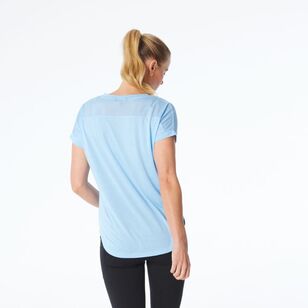 LMA Women's Core Mesh Tee Cloud Blue