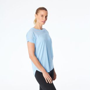 LMA Women's Core Mesh Tee Cloud Blue