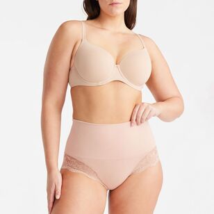 Body by Nancy Ganz Women's Luxe Waist Brief Mahogany