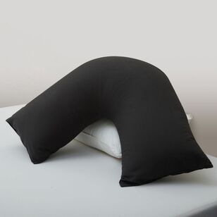 Soren Pop 250 Thread Count U Shape Pillowcase Black U Shape