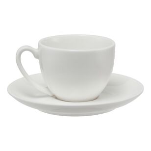 Maxwell & Williams White Basics Coupe Demi Cup & Saucer 90 ml